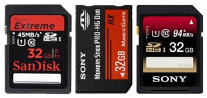 SanDisk_SonyMemStick_SonySDHC