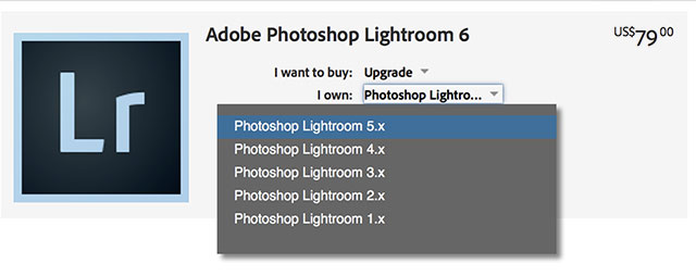 Buy Adobe Lightroom 6 Upgrades