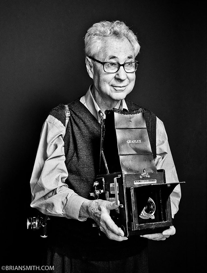 Photography Legend Elliott Erwitt photographed by Brian Smith for Art & Soul