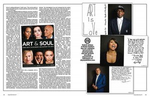 Celebrity Portrait Photographer Brian Smith's Art & Soul book featured in City and Shore magazine