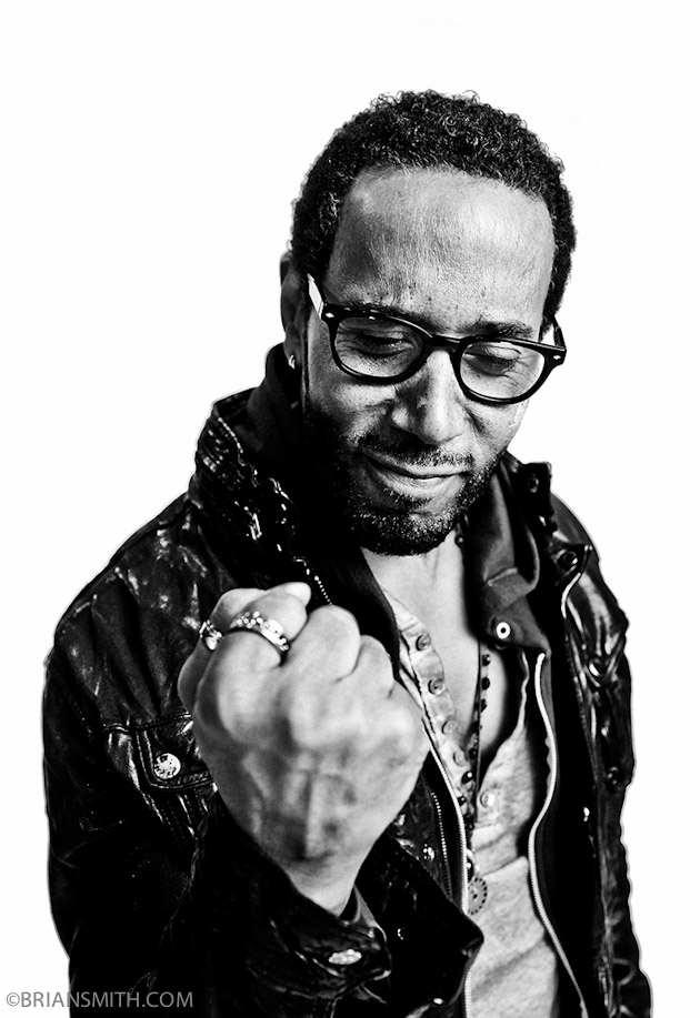 B&W Celebrity Portrait Photography of The X Factor Finalist LeRoy Bell