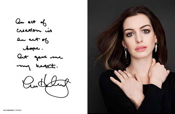 Celebrity portrait photography of Anne Hathaway