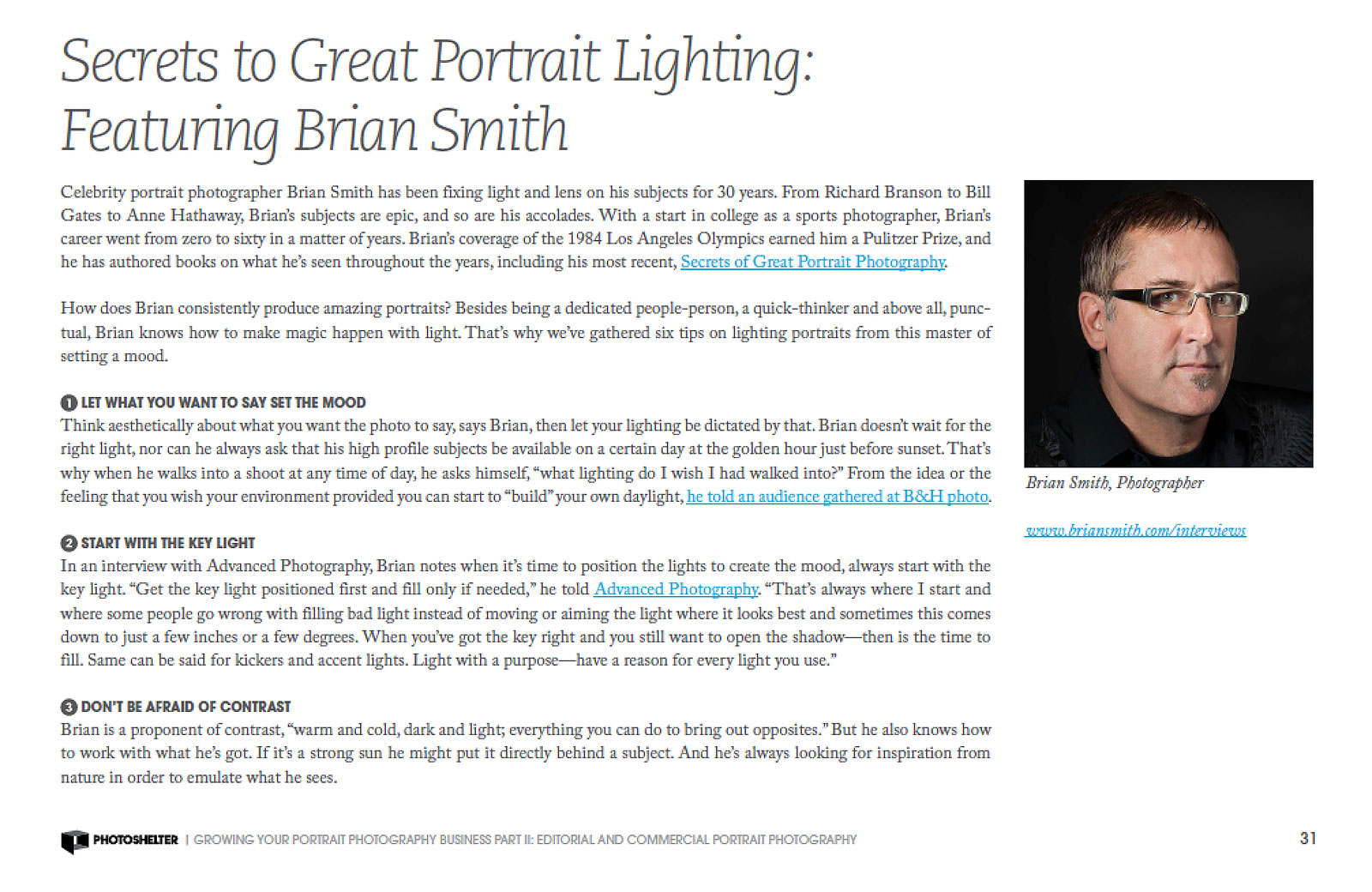 PhotoShelter Portrait Photography Guide Features Brian Smith