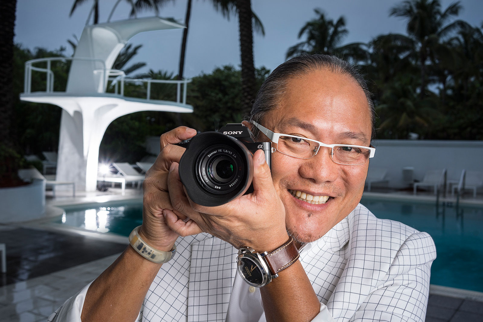 Iron Chef Masaharu Morimoto photographed at the Shelbourne Hotel, Miami Beach