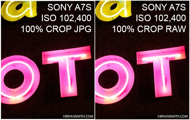 Sony A7S ISO Tests 100% Crop