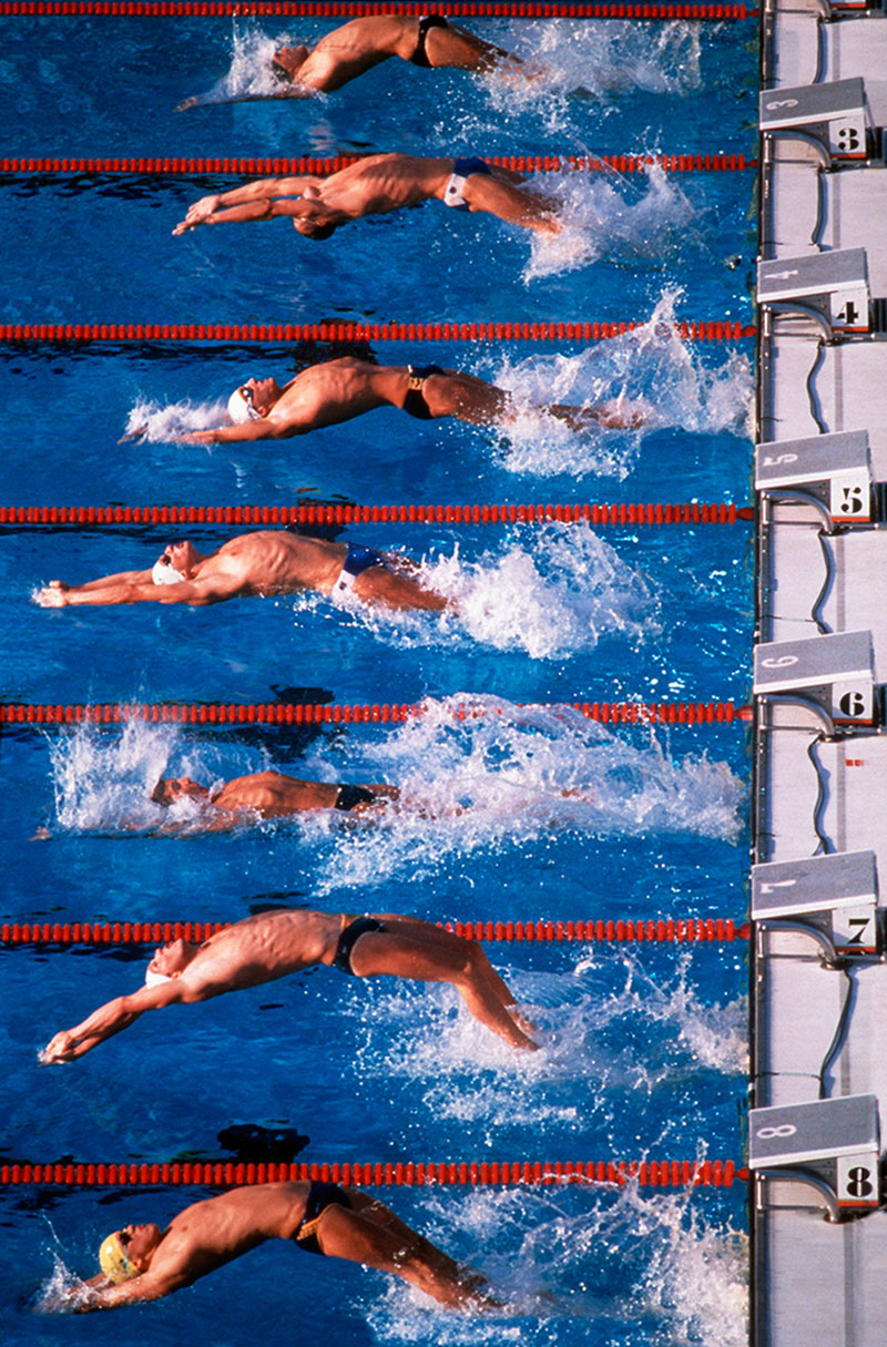 1984 Olympic Backstroke photographed by Brian Smith