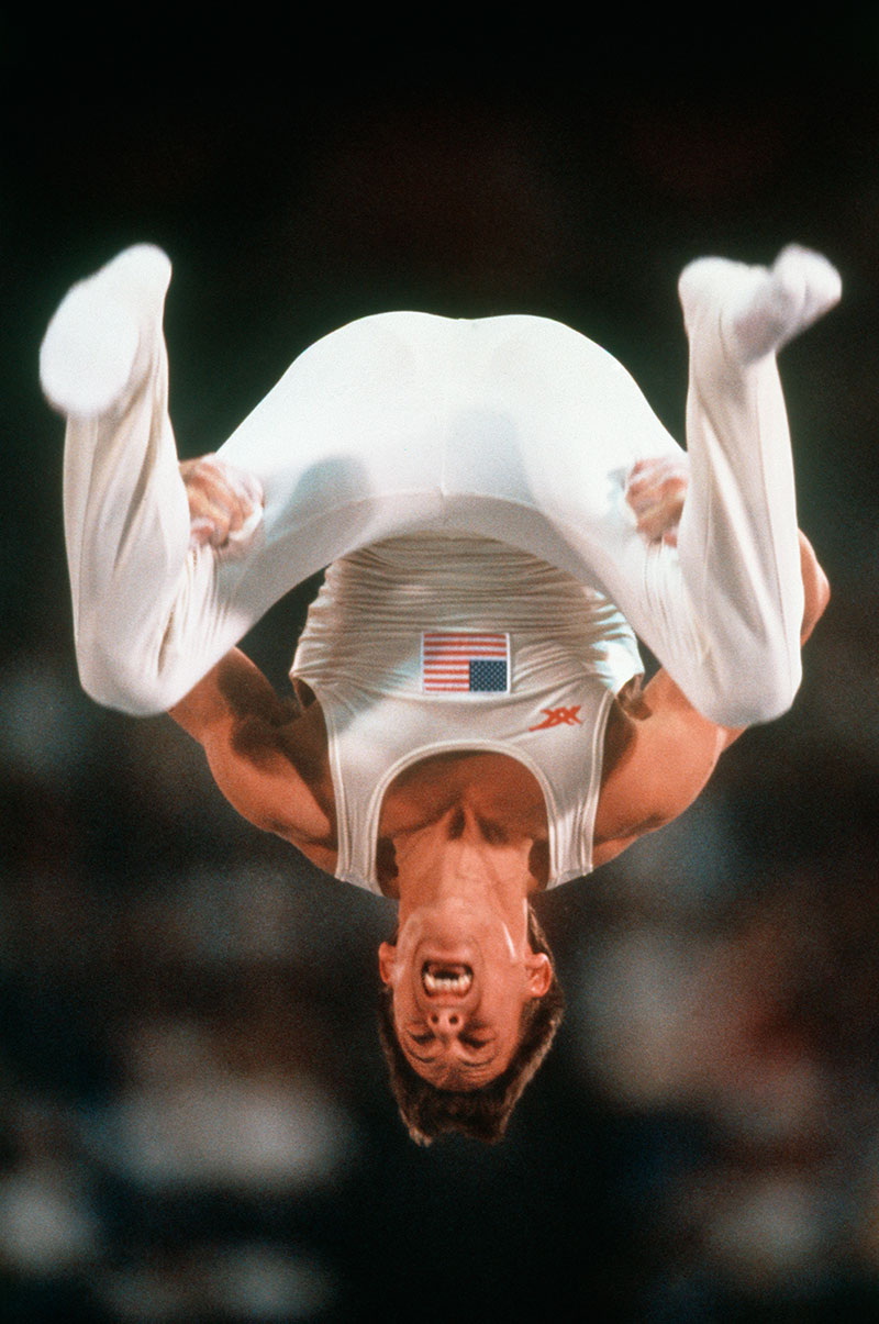 USA Olympic gold medal winning gymnast Tim Daggett photographed by Brian Smith