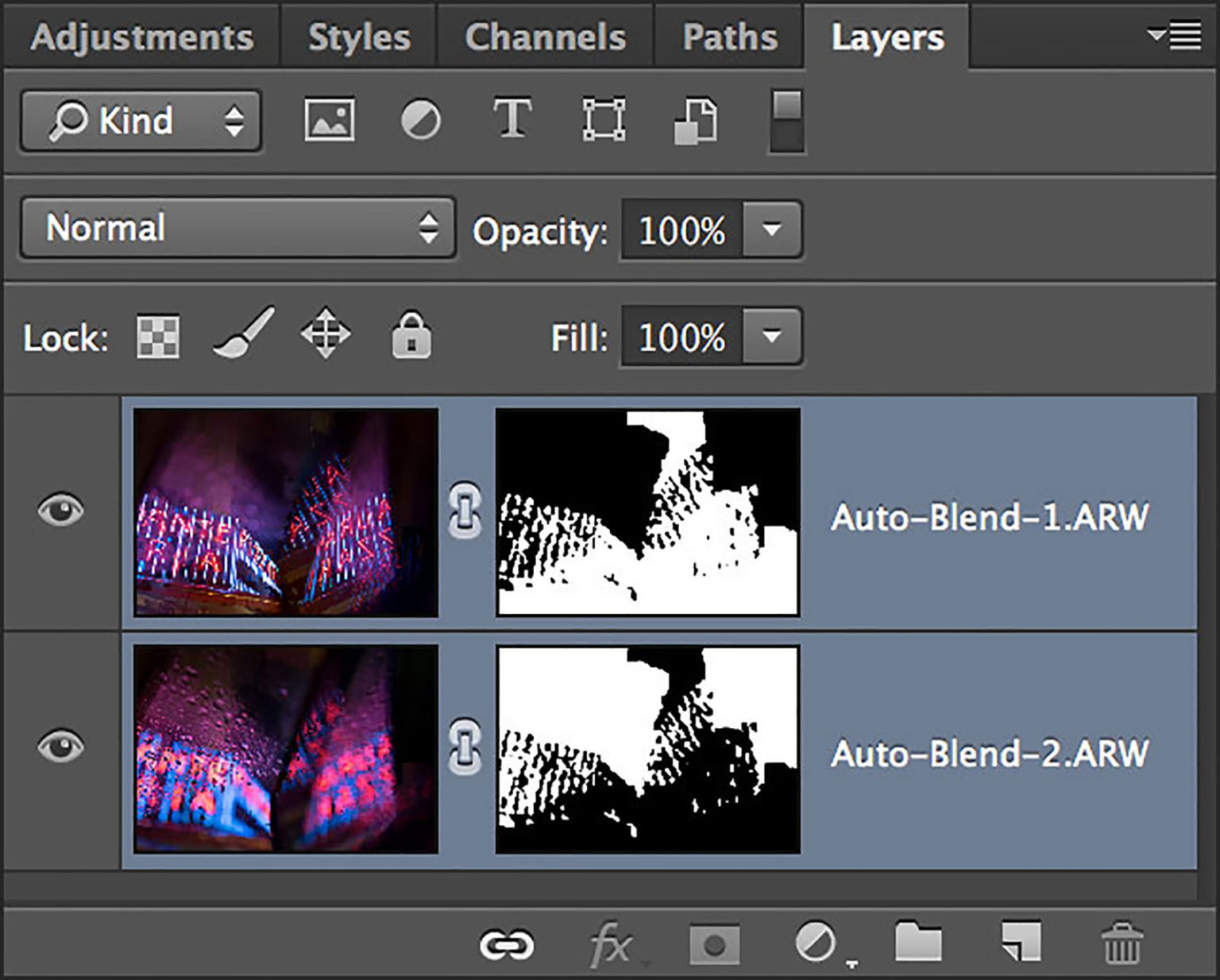 photostack in lightroom