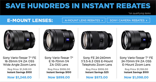 Sony-E-Mount-Lens-Rebates