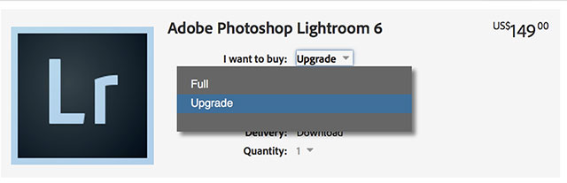 adobe lightroom 3 upgrade price