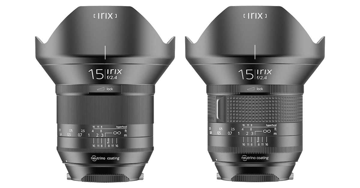 Irix Announces a Pair of Ultra-Wide 15mm F2.4 Lenses