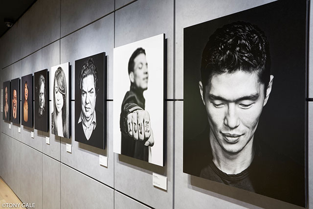 Brian Smith Heads and Tales Celebrity Portrait Photography Exhibit at Sony Square NYC