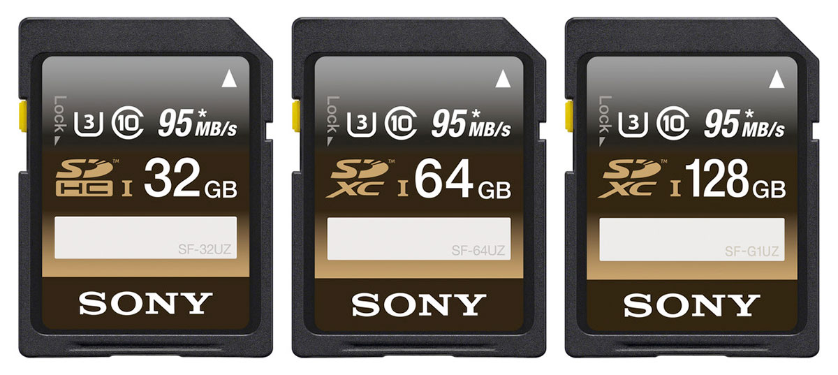 Sony SD UHS-I Class 3 memory cards