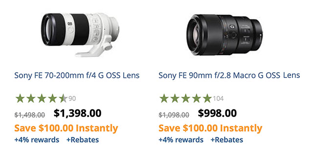 sony lens black friday