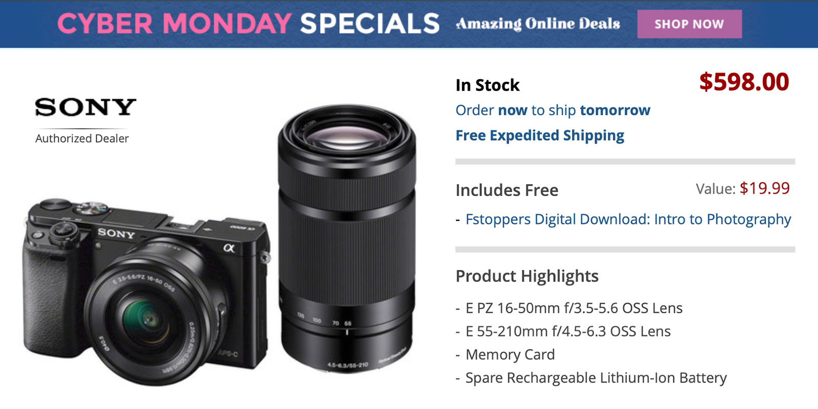 Sony-a6000-two-lens-Deal
