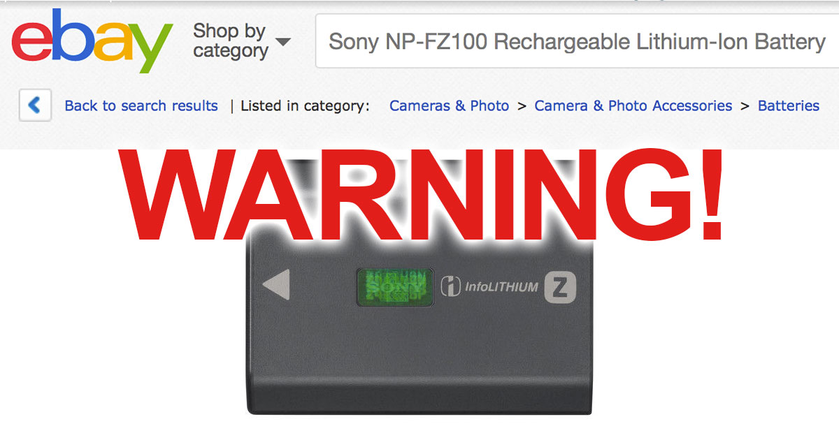 Original NP-FZ100 Battery VS Fake NP-FZ100 Battery  How to distinguish the  Fake from the Genuine 