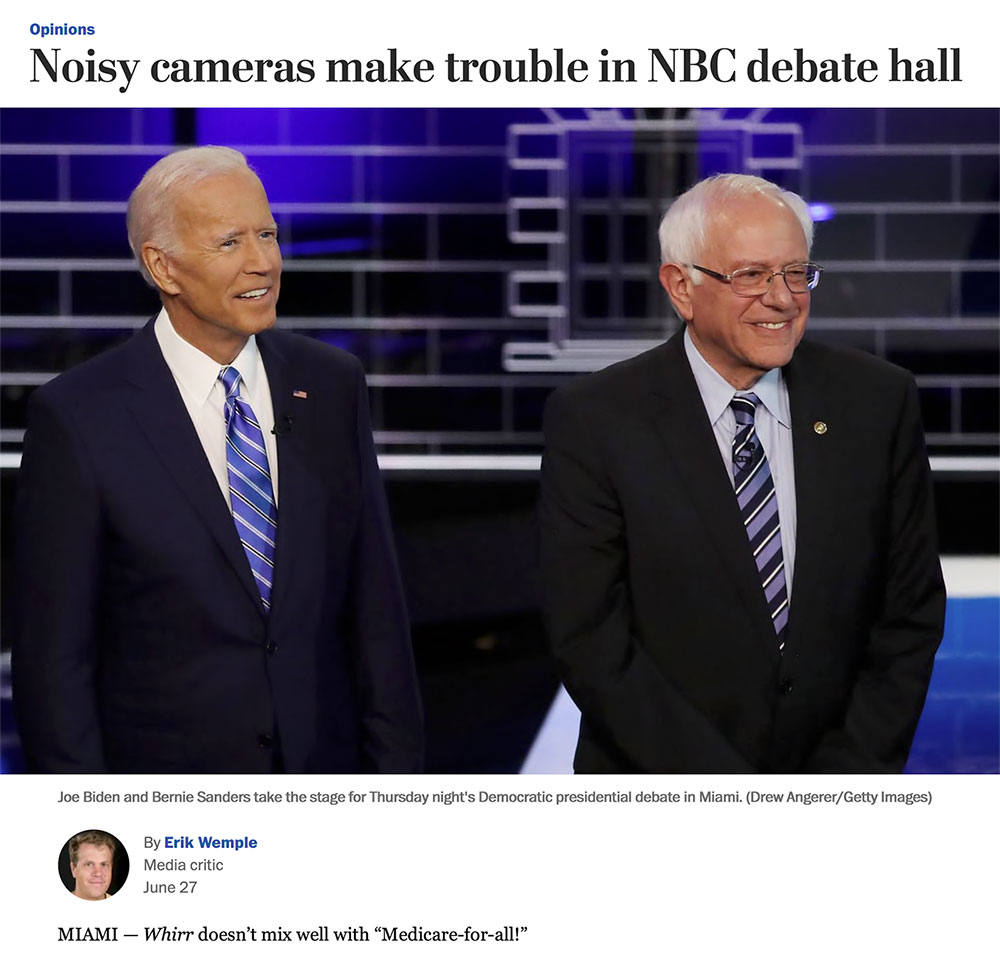 Washington Post Noisy Camera Debate