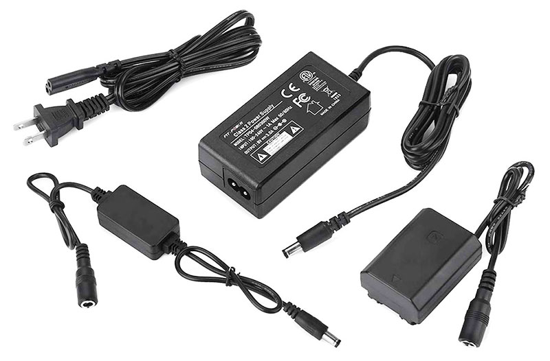 NP-FZ100 AC Power Adapter for Sony a9, a9 II, a7 III & IV Series cameras