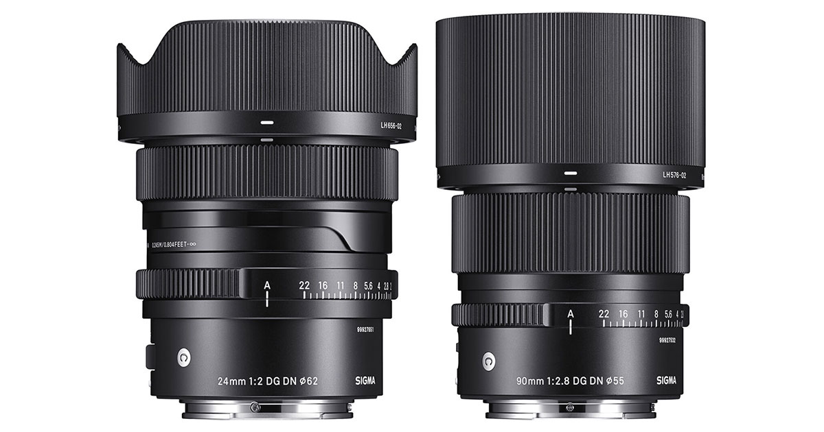 Sigma Announces 24mm f/2 u0026 90mm f/2.8 DG DN Contemporary E-Mount Lenses