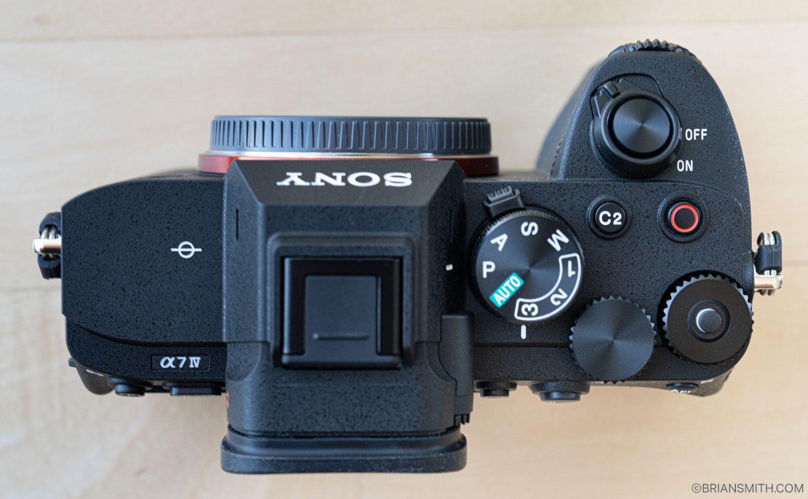 Sony a7IV top panel controls