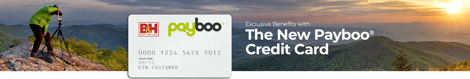 Apply for B&H Photo Payboo Card