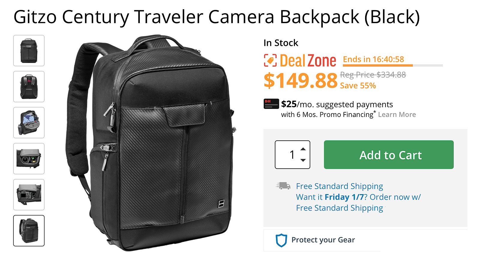 Gitzo Century Traveler Backpack