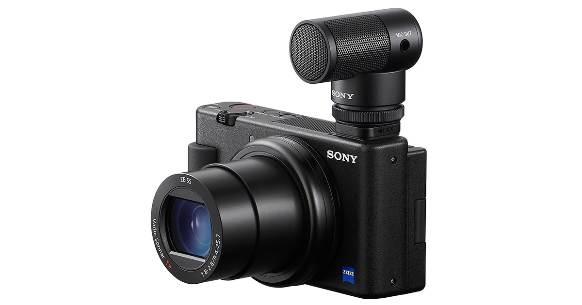  Sony ZV-1 Digital Camera for Content Creators, Vlogging and   with Flip Screen, Touchscreen Display, Live Video Streaming, Webcam  with Vlogger Shotgun Microphone ECM-G1 Black : Electronics
