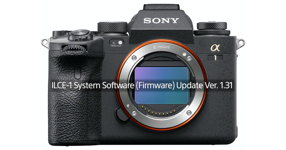 Sony-A1-Firmware-1-31