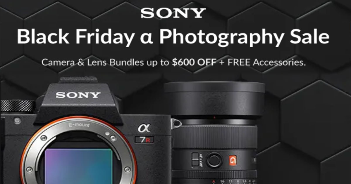 Sony Black Friday Deals on Cameras, Lenses & Accessories