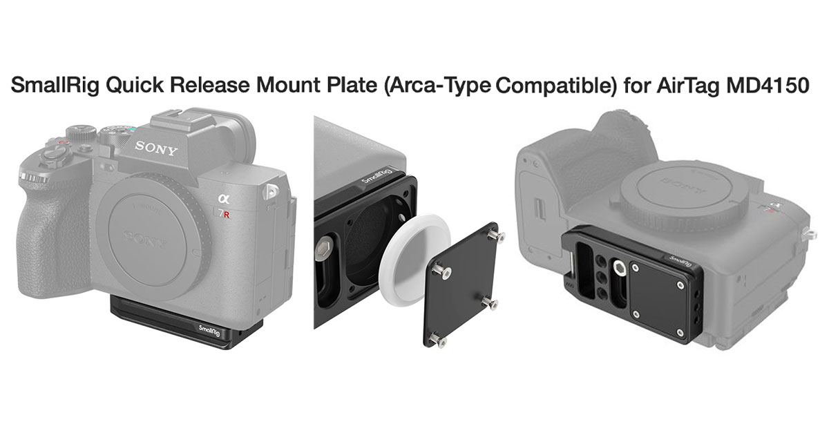 SmallRig Releases AirTag-Compatible Arca-Type Quick Release Plate